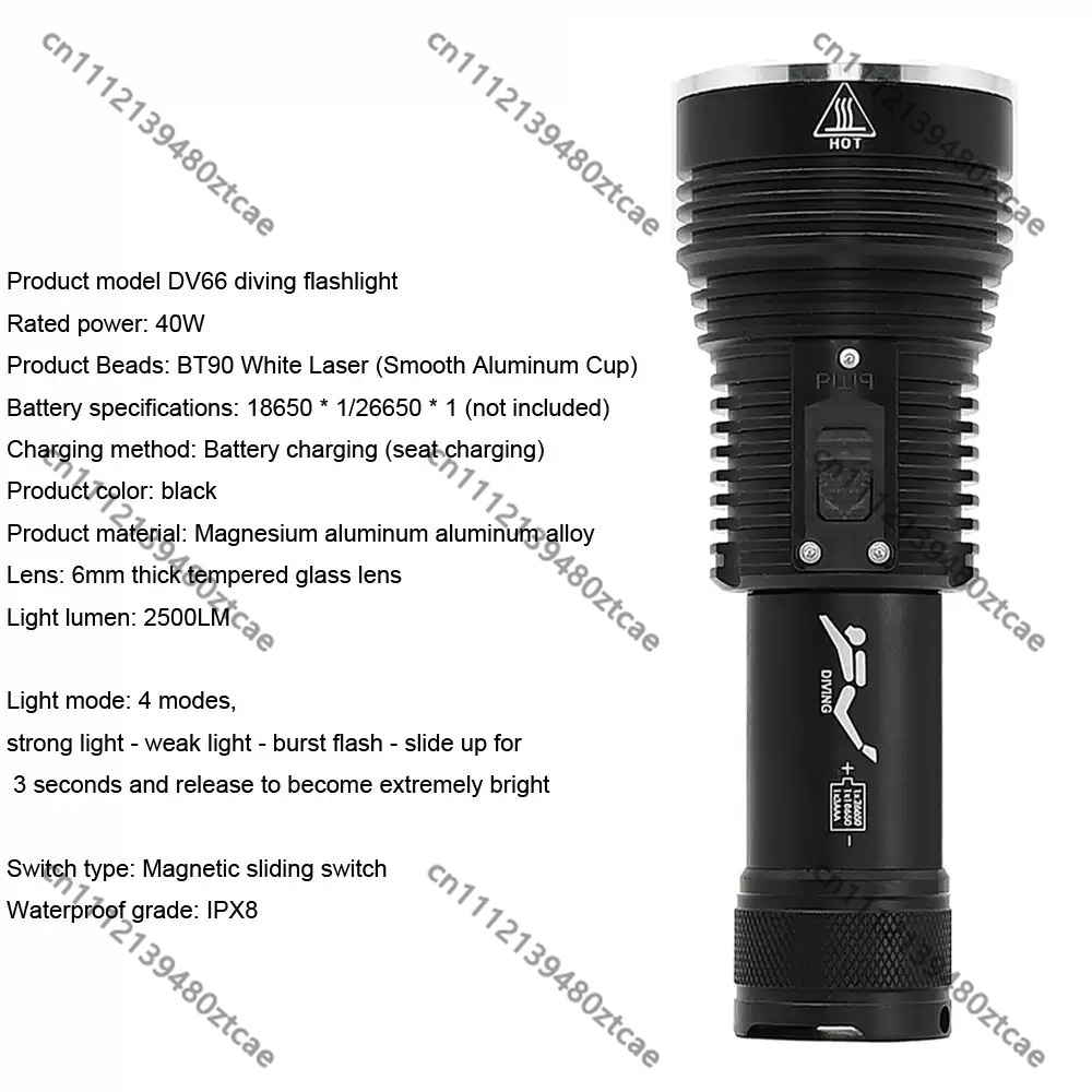 Hochleistungs-Weiße-Laser-Tauc – Underwater Flashlight Bewertung und Preis