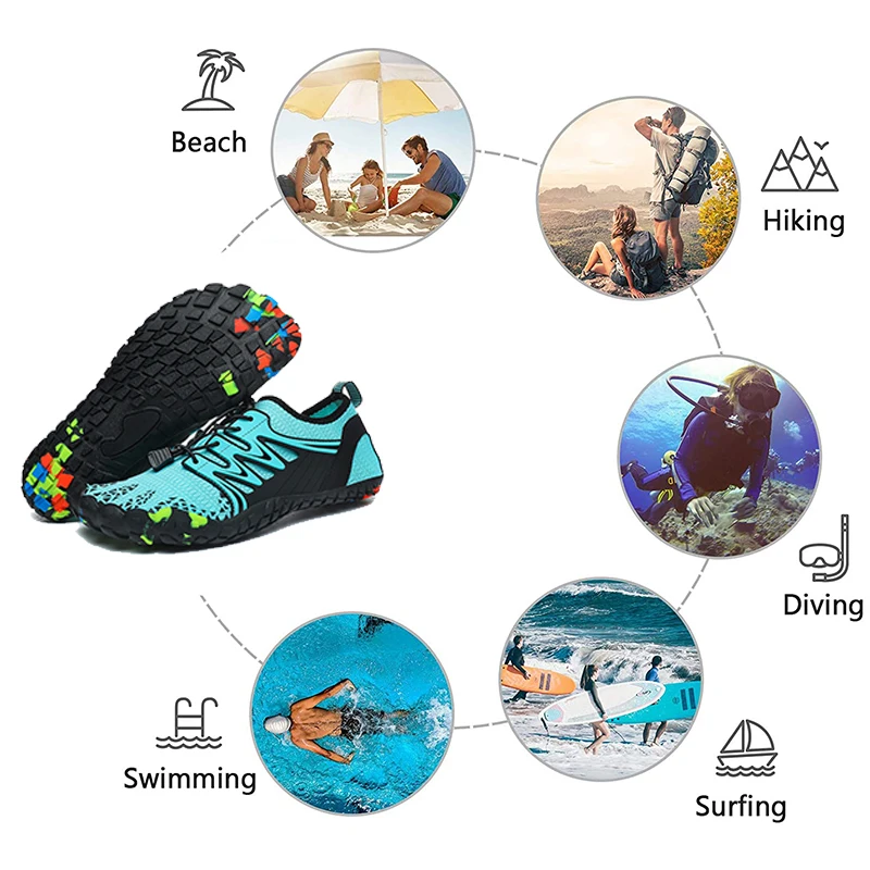 Unisex Wassers chuhe schnell t – Aquatic Sports Shoes Bewertung und Preis
